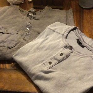 Men’s l/s Rock&Republic shirt AND Men’s s/s Marc Anthony shirt